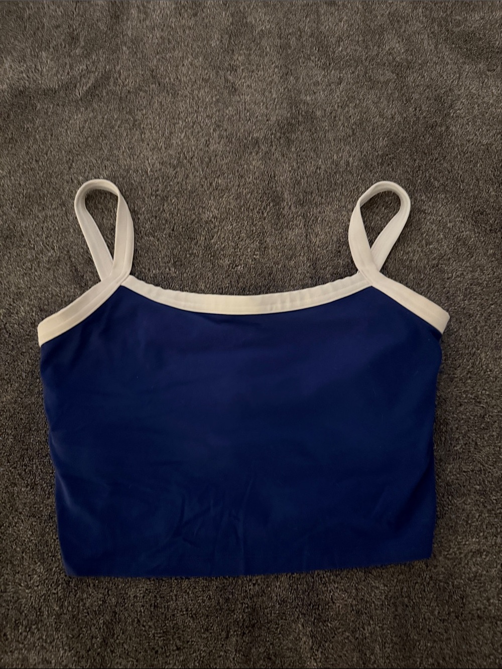 Abercrombie YBP cropped blue bra tank